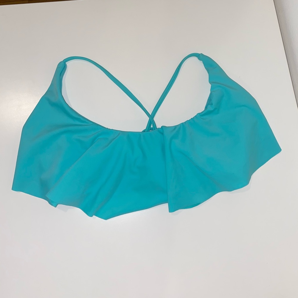 blue bikini top